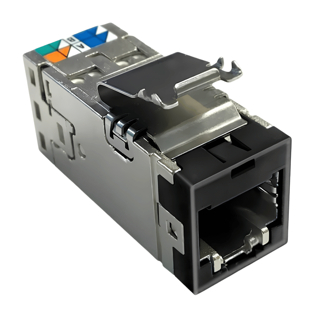 Ổ Cắm Mạng CommScope Cat6A RJ45 Chống Nhiễu Chuẩn SL Màu Đen