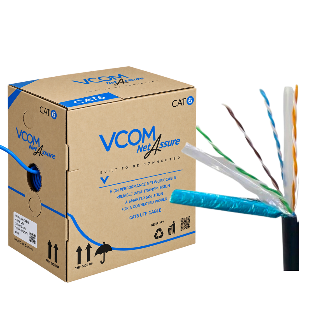 Cáp Mạng VCOM Cat6 FTP 24AWG PE 305m
