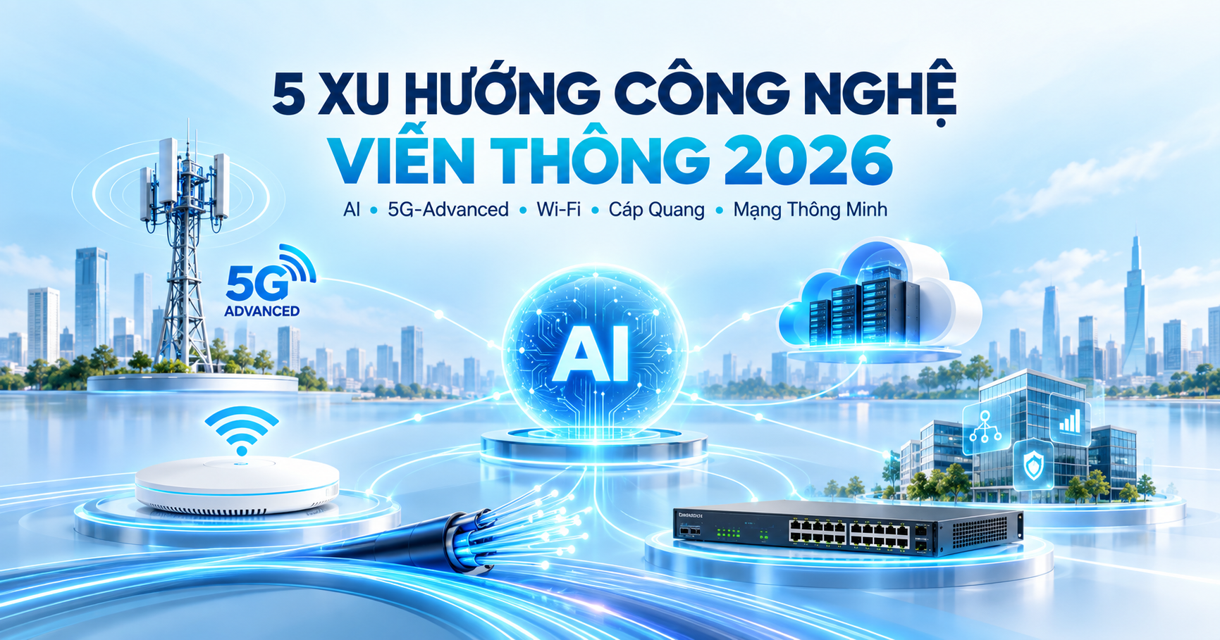 5 Xu Hướng Công Nghệ Viễn Thông Nổi Bật Năm 2026