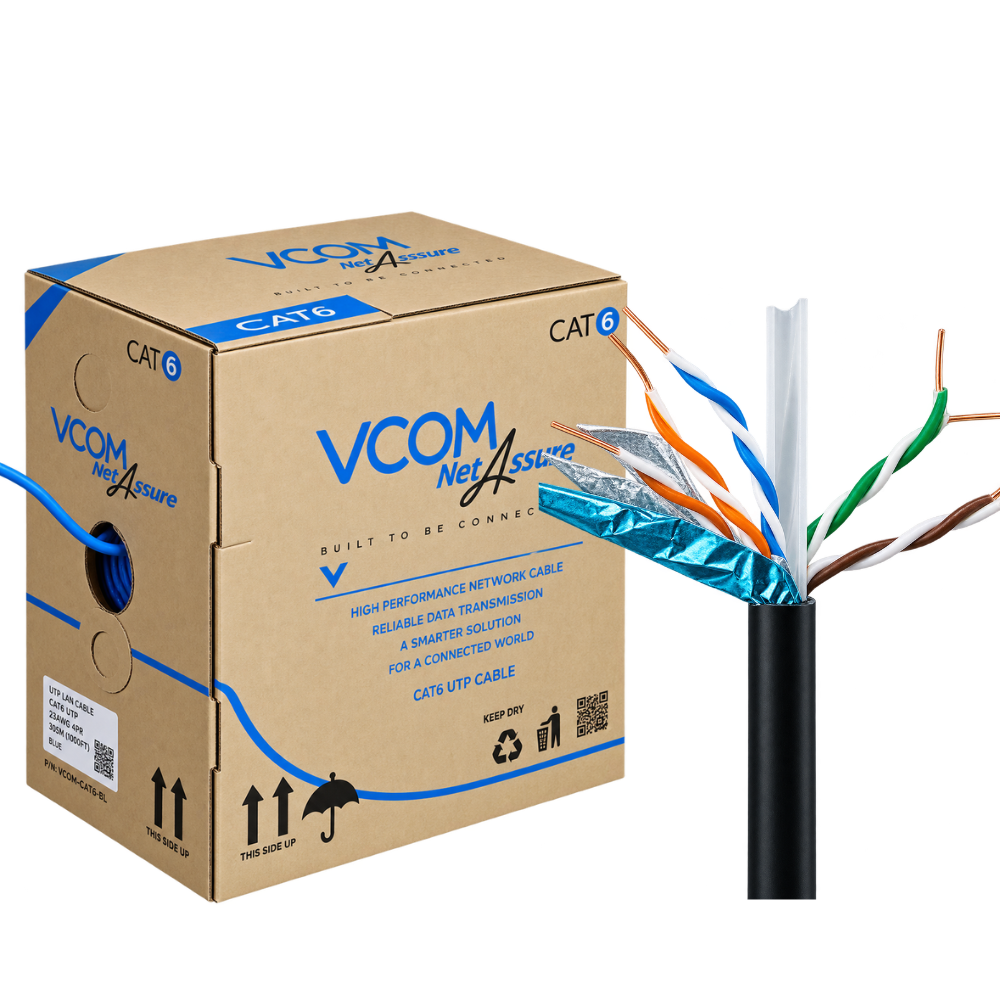 Cáp Mạng VCOM Cat6 FTP 24AWG PE 305m