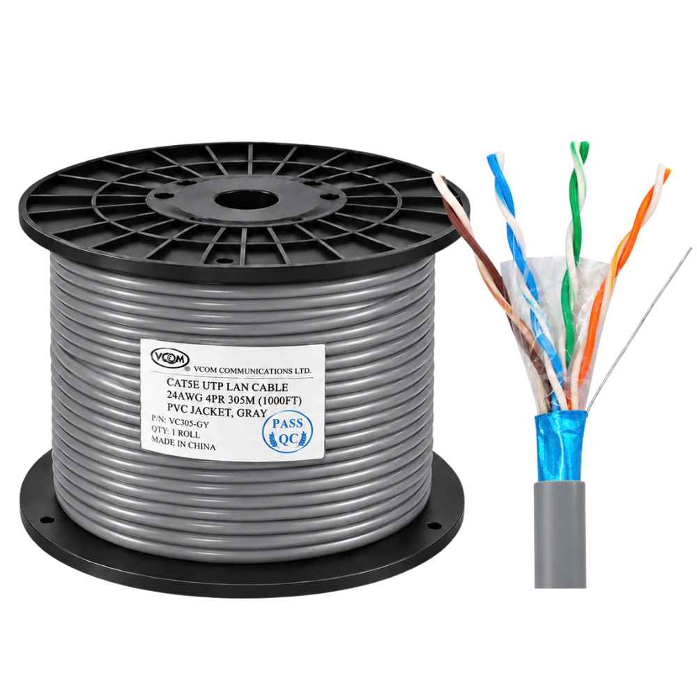 Cáp Mạng VCOM Cat5e FTP 24AWG PVC 305m