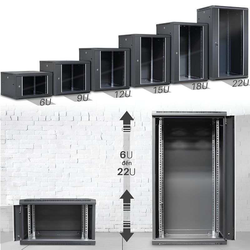 Tủ Rack 6U, 10U, 15U, 20U Khác Nhau Thế Nào?